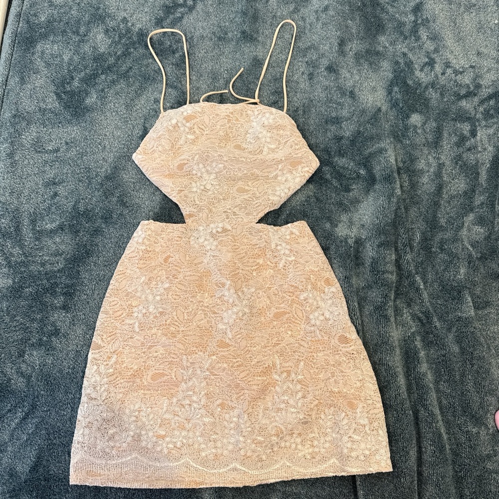 Lucy in the Sky Cream Lace Dress